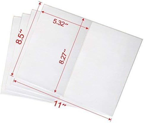 Shipping Label with Rounded Corner, 8.5 x 5.5 Inches Half Sheet Self Adhesive Shipping Address Labels for Laser and Inkjet Printer, 1000
