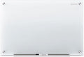 Quartet Glass Whiteboard, Non-Magnetic Dry Erase White Board, 24" x 18", Infinity Frameless Mounting, Includes Dry Erase Marker, Frosted White (G2418F)