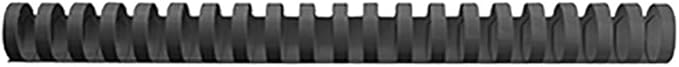 GBC CombBind Binding Combs, 16 mm, 145 Sheet Capacity, A4, 21 Ring, Black, Pack of 100, 4028600