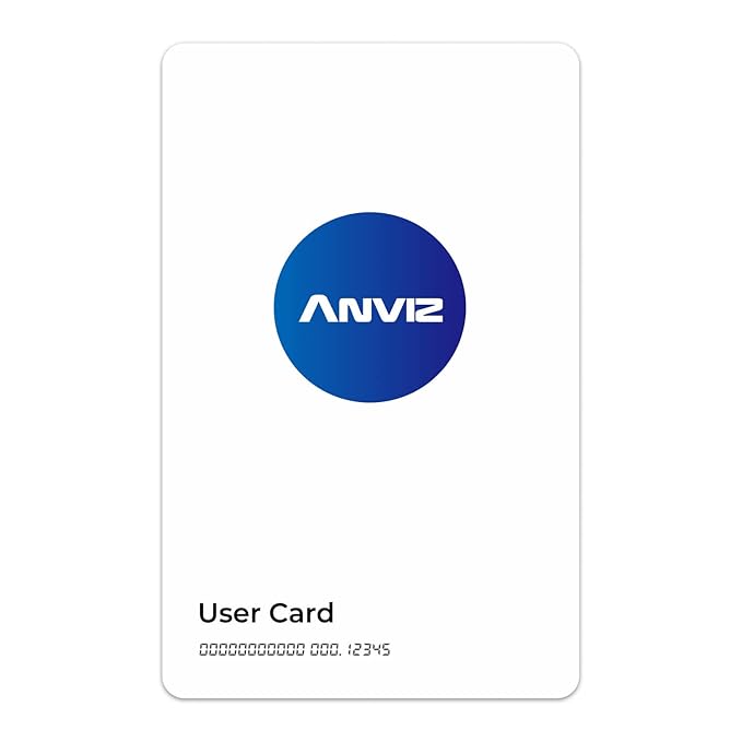 ANVIZ 10 Pack Proximity RFID Card, 125kHz EM Card, Time Clock Card, Employee Badge, Keyless Access Control, for Clock in and Out and Access Control System, Read only(3.3" x 2.1"), Card