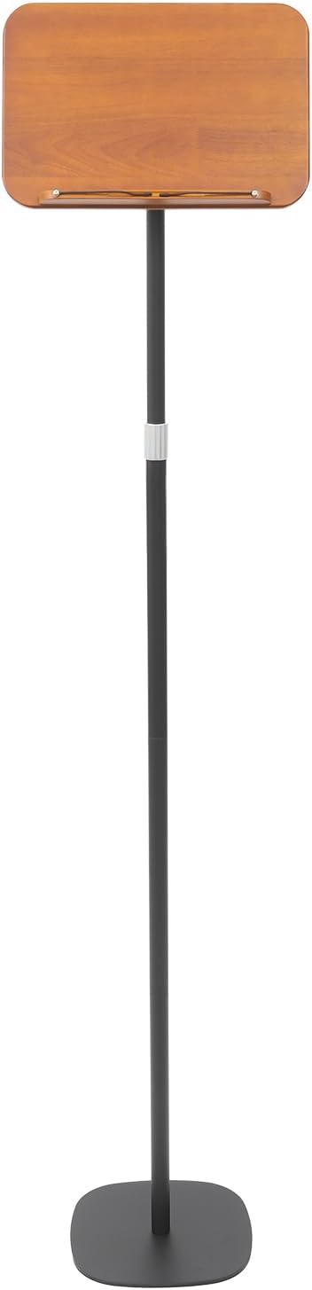 Sheet Music Stand & Desktop Book Stand, Music Book Holder Stand,Wooden Portable Sheet Music Table Stand Height Adjustable from 31.5-66.9in with Book Stand Support
