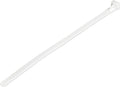 StarTech.com 8"(20cm) Reusable Cable Ties - 1/4"(7mm) Wide, 1-7/8"(50mm) Bundle Dia. 50lb(22kg) Tensile Strength, Releasable Nylon Ties, Indoor/Outdoor, 94V-2/UL Listed, 100 Pack - White, TAA
