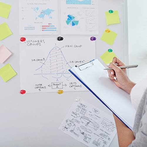 Ant Mag Magnetic Push Pins Strong Push Pin Magnets for Fridge Whiteboards Calendars Maps in School & Office Pack of 18 White