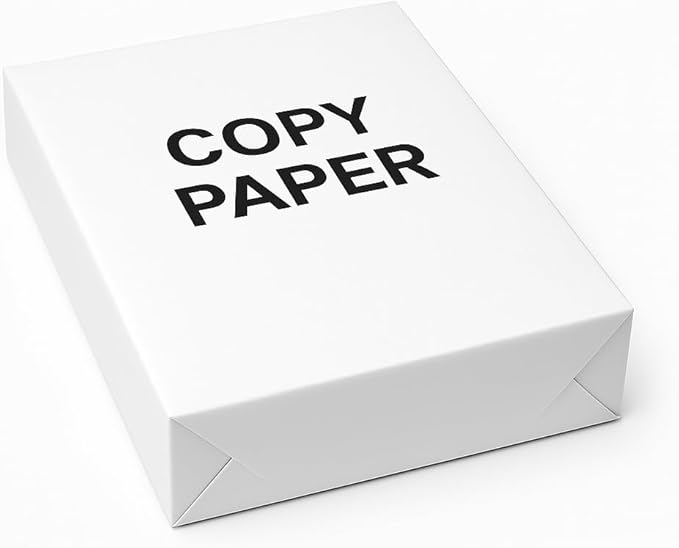 White Standard Injket Copy Paper, 8.5 x 11 inches, 500 Sheets, 92 Bright