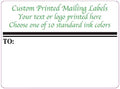 Mailing Labels, Custom Printed with Your Logo, Image or Text Imprinted 1-Color Business Shipping Stickers, 4” x 3” Rolls (1000)