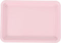 Stainless Steel Jewelry Storage Tray with Four Support Feet Stable and Spacious Trinket Plate Organizer for Nail Tools and Small Accessories Pink Decorative Catchall for Desktop