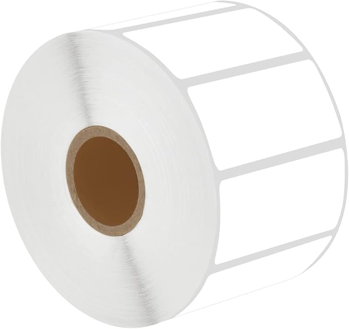 NineLeaf 4 Roll 2''x1'' Direct Thermal Label UPC Barcodes Postage Shipping Address Labels with 1300 Labels/Roll Compatible for Zebra Eltron Rollo Desktop Label Printers