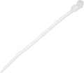 StarTech.com 4"(10cm) Cable Ties with Mounting Hole - 1/16"(2mm) Wide, 7/8"(24mm) Bundle Dia. 18lb(8kg) Tensile Strength, Nylon 66 Self Locking Ties w/Screw Hole, UL Listed, 100 Pack, TAA