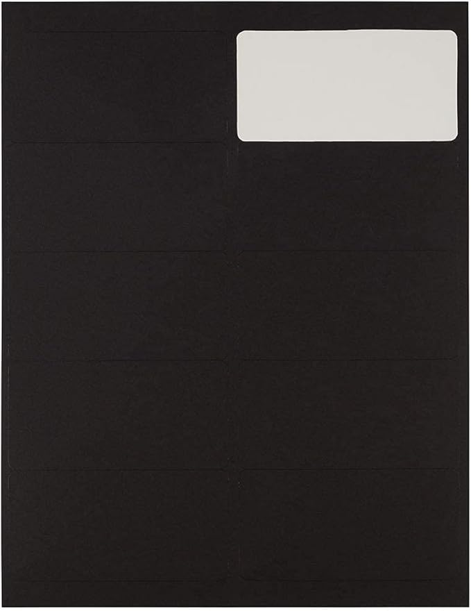 JAM PAPER Shipping Address Labels - Standard Mailing - 2 x 4 - Black - 120/Pack