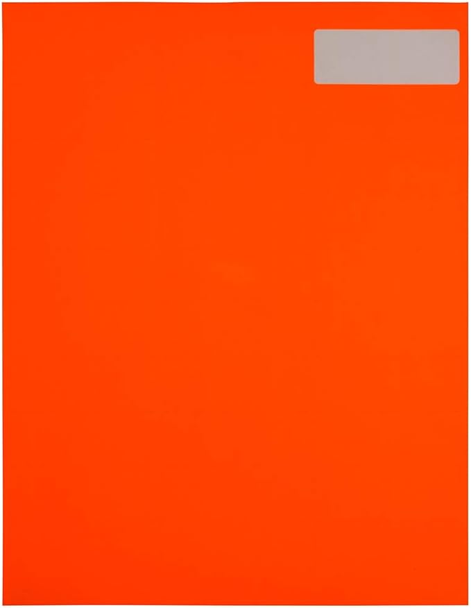 JAM PAPER Return Address Labels - Standard Mailing - 1 x 2 5/8 - Neon Deep Red/Orange - 120 Shipping Labels/Pack