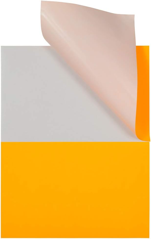 JAM PAPER Shipping Labels - Half Page - 5 1/2 x 8 1/2 - Neon Orange - 50/Pack