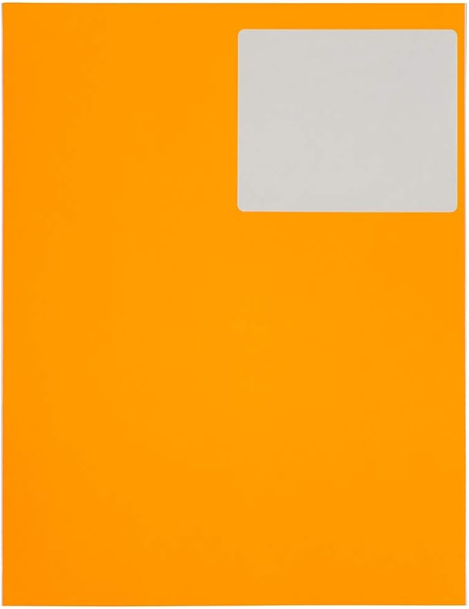 JAM PAPER Shipping Address Labels - Large - 3 1/3 x 4 - Neon Fluorescent Orange - 120/Pack