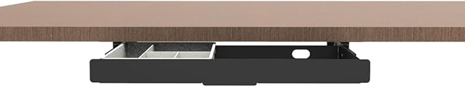 Under Desk Slide Out Pencil Drawer, Storage Organizer 15 Inch Wide, Ball-Bearing Slides, Black (8x14.4 Inch)