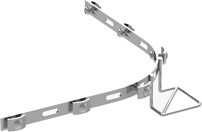 Kable Kontrol Stainless Steel Raidian Connector – Splice Connection Hardware - Wire Mesh Tray Cable Management Rack Cable Basket, NEC Approved for Network, Fiber Optic, Cabling Accessory