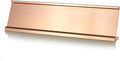 2" x 10" Aluminum Office Desk Nameplate Sign Holder (Rose Gold) 5 Pack