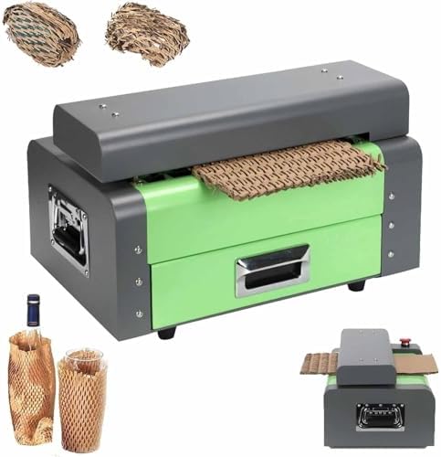 High-Speed Paper Shredder Machine for Cardboard & Kraft Paper, Crinkled Honeycomb Cutting, Expanding Cushion, Heavy-Duty, Efficient Waste Disposal Solution