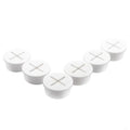 6 PCS Flexible Silicone Cable Cord Grommet 1 Inch White Grommets in Desk, Table, and Other Furnitures for Hole Cover, Cable Management, Wire Organizer, Cable Pass Through