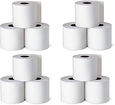 1InTheOffice Adding Machine, Register, and Calculator Rolls 2 1/4" x 130' 1-Ply, 12/Pack (130')