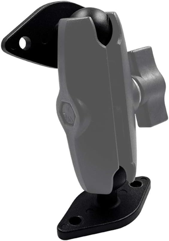 Strg 1'' Ball Mount with Aluminum Alloy Diamond Plate, Universal Electronic Device Mounting Ball Base with AMPS Holes Compatible with RAM 1" B Size Ball Double Socket Arms from Arkon, iBolt, Tackform