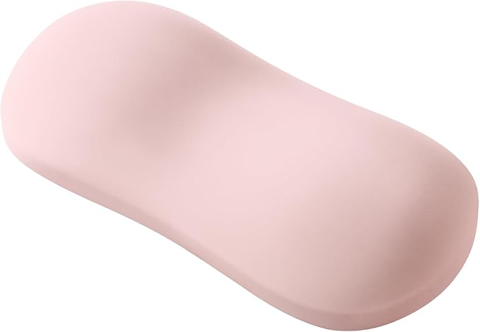MOSISO Wrist Rest Silicone Ergonomic Air Cushion Mouse Support Pad, Keyboard Mouse Wrist Support for Typing, Gaming Pain Relief Pad Wrist Cushion for Computer, Laptop, Home & Office, Pink
