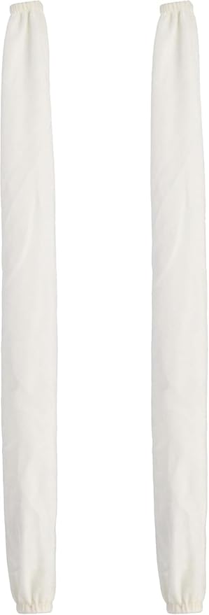 Chandelier Chain Cover White 2 Pack with Touch Fasteners,39.37inches Brushed Polyester Fabric Chain Sleeve for TV Cord Cover Decorative Cord Hider Easy Install Convenient for Wire Management