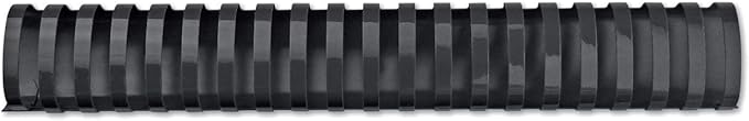 GBC CombBind Binding Combs, 45 mm, 390 Sheet Capacity, A4, 21 Ring, Black, Pack of 50, 4028186