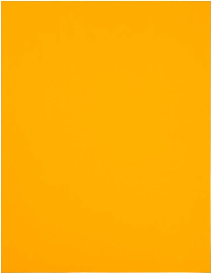 JAM PAPER Shipping Labels - Half Page - 5 1/2 x 8 1/2 - Neon Orange - 50/Pack