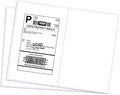 RyhamPaper Shipping Labels with Round Corner, 8.5 x 5.5 Inches Half Sheet Self Adhesive Shipping Address Labels for Laser and Inkjet Printer, 200 Labels