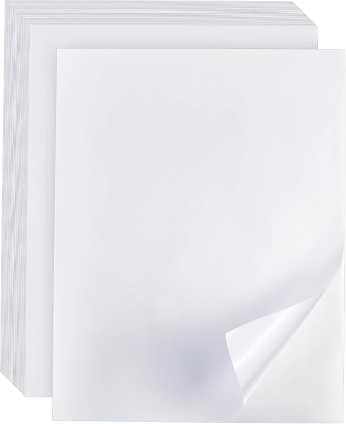 PAPRMA Full Sheet Labels 8.5” x 11” Sticker Paper Matte White, Large Shipping Label Paper for Inkjet Laser Printer, 2000 Counts