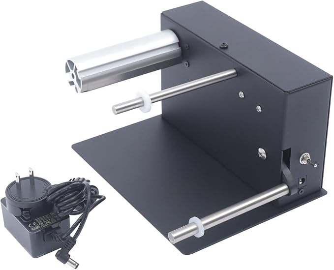 Automatic Lable Rewinder Machine, Speed Adjustable 180mm Label Rewinding Machine Two-Way Rewinding, Rewinder for Printer Bar Code Tags