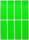 Rectangular Sticker Labels 3x1 inch (75mm x 25mm) Neon Green Labeling Sticker Sheets 864 - Pack by Royal Green