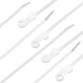 Zip Ties with Screw Hole 8 inch, 150 Pcs Mountable head Cable Tie Multipurpose Heavy Duty Nylon Zip Tie for Indoor and Outdoor (8 inch -White)