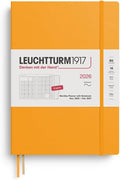 LEUCHTTURM1917 - Monthly Planner & Notebook 2026, Softcover, Composition (B5), Ruled, Rising Sun (Nov 1, 2025 - Feb 28, 2027)