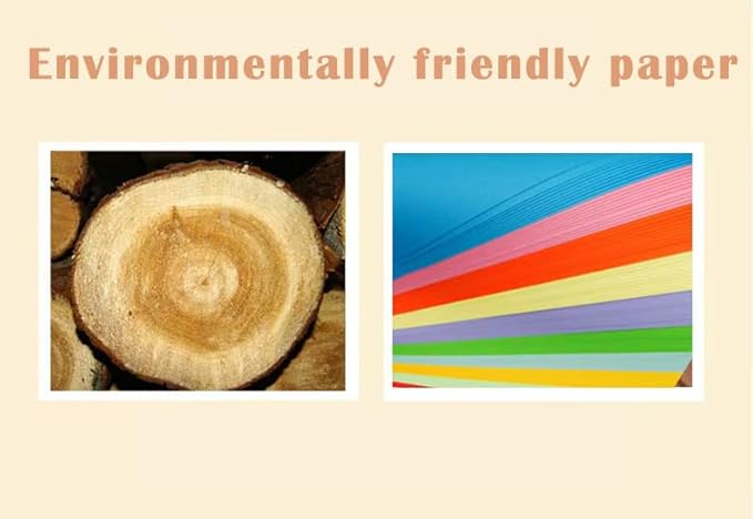 10 Colors Copy Print Paper 8.5X11 Inches,100 Sheets Rainbow A4 Printer Paper 70GSM Colored Origami Paper for Cutting DIY Kids Art Craft