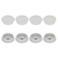 PATIKIL 80mm Desk Grommet, 8pcs Desk Cord Hole Cover Desk Cable Hole Grommet Cover Sturdy ABS Plastic Round for Cables Cabinets Desktop Equipment Wiring Organizing,Elasticity, Grey