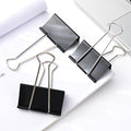 THREEBEGETSALL Extra Large Binder Clips 2.4 inch Super Big Binder Clips 6 Pack Big Metal Paper Clamps Black (2.4 Inch)