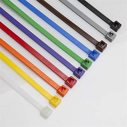 4 Inch Zip Ties (100 Pieces) 18lb Strength, Nylon Cable Wire Ties (Red)