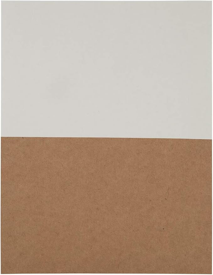 JAM PAPER Shipping Labels - Half Page - 5 1/2 x 8 1/2 - Brown Kraft - 50/Pack