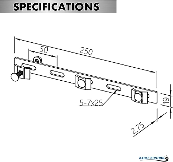 Kable Kontrol Stainless Steel Strengthening Bar Coupler – Splice Connection Hardware - Wire Mesh Tray Cable Management Rack Cable Basket, NEC Approved for Network, Fiber Optic, Cabling Accessory