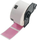 BETCKEY - White Food Labels Replacement for Brother DK-1220 (1.5 in x 1.8 in), Compatible with Brother QL Label Printers [1 Rolls/620 Labels, Pink]