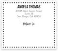 Custom Dotted Shipping Labels / 48 Personalized Address Labels/ 4" x 3½" Mailing Stickers/Made in USA