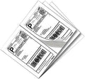 9527 Product Half Sheet Self Adhesive Shipping Labels for Laser & Inkjet Printers White Blank,2 Labels per Sheet (2000 Labels)