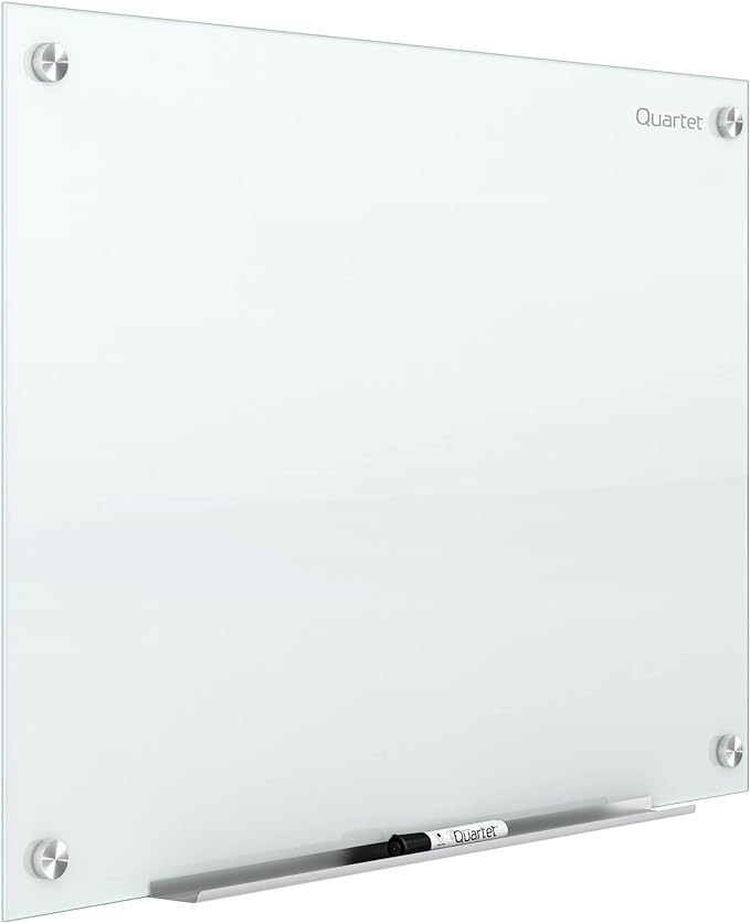 Quartet Dry Erase Board, Magnetic Whiteboard 72"W x 48"H, Glass Board for Wall, Infinity, White (G7248NMW)