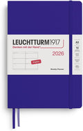LEUCHTTURM1917 - Weekly Planner 2026, Hardcover, Medium (A5), Ink (Jan 1 - Dec 31, 2026)