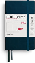 LEUCHTTURM1917 - Weekly Planner 2026, Hardcover, Pocket (A6), Deep Sea (Jan 1 - Dec 31, 2026)