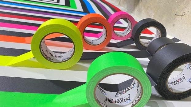 Real Professional Grade Gaffer Tape | US Made | Bright Vibrant Orange Fluorescent | Highly Visible | Durable & Versatile | Weather Resistant | Markings & Labeling | Better Than Orange Duct Tape