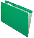 Pendaflex Recycled Hanging Folders, Legal Size, Bright Green, 1/5 Cut, 25/BX (81630)
