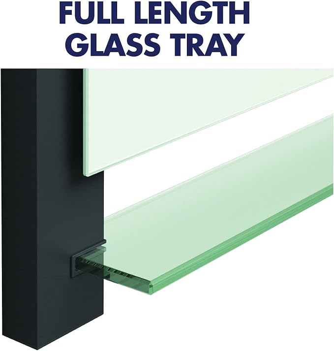 Quartet Glass Whiteboard, Magnetic Dry Erase White Board, 74" x 42", Wide Format with Invisible Mount, Black Aluminum Frame, Evoque (G7442BA)