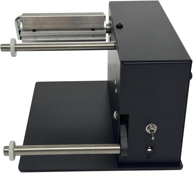 Automatic Label Rewinder Machine, 110V Speed Adjustable Automatic Label Rewinder Machine Two-Way Rewinding for 180mmLabel Rolls