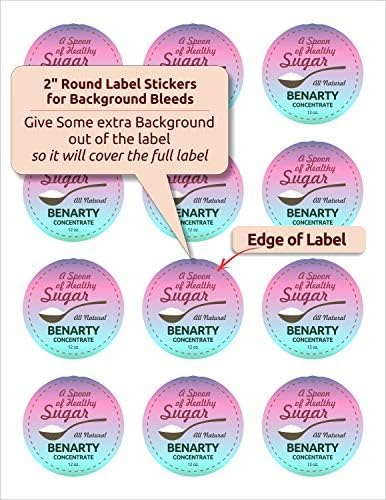 NextDayLabels 2 Inch Round Circle Stickers White for Bleeds Laser Inkjet - 12 Per Sheet Self-Adhesive Candle Jar Product Lids Made in USA - 3000 Labels